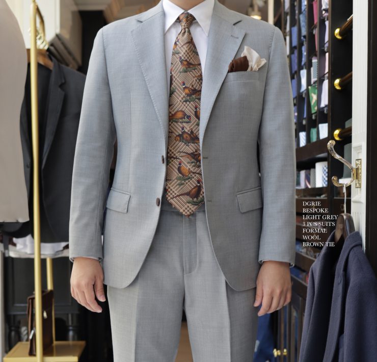DGRIE LIGHT GREY SUITS: ตัดสูทสีเทา 3 ชิ้น 20 dgrie light grey suits 3 dgrie 1
