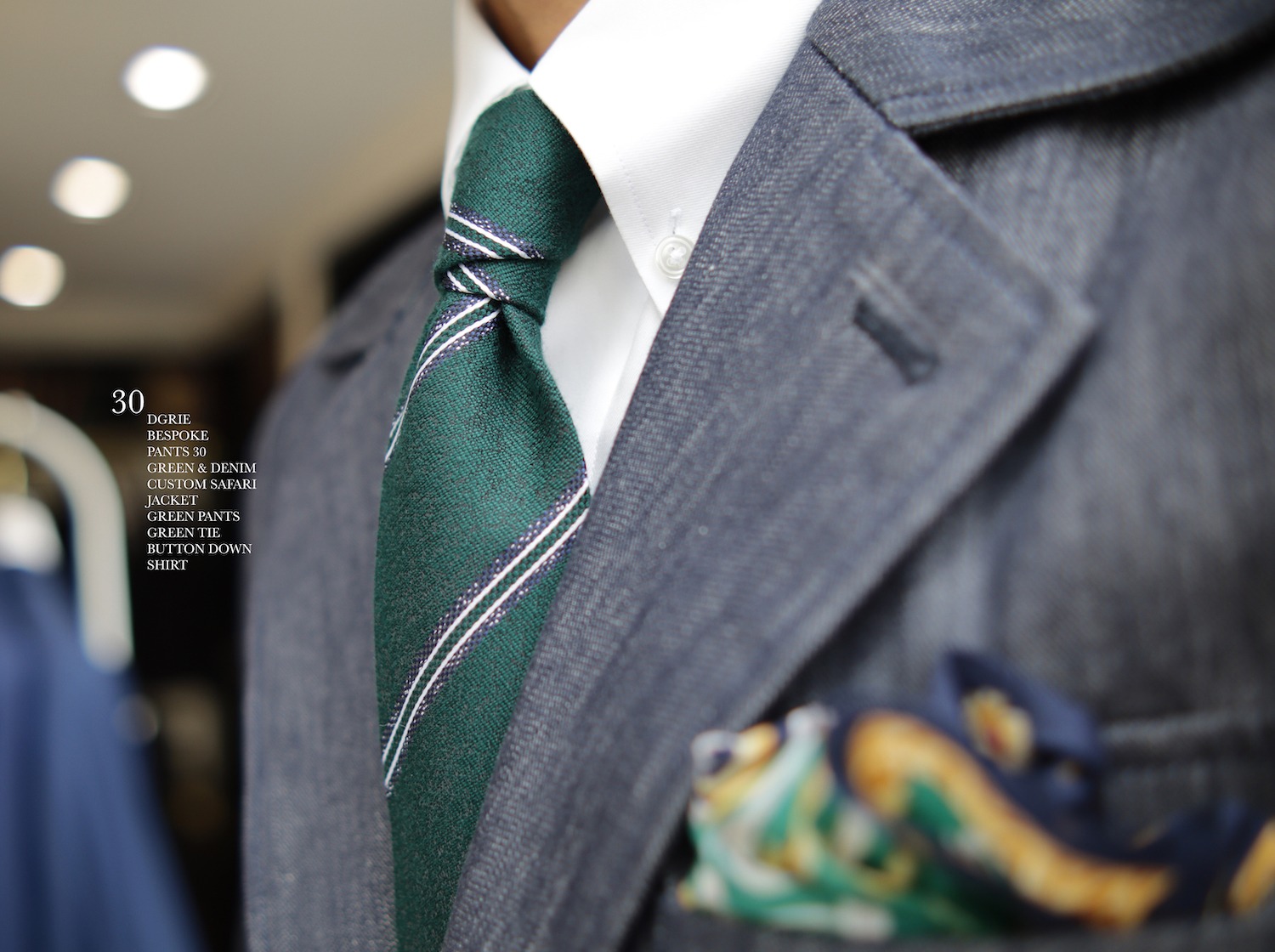 dgrie pants 30 denim green gurkha dgrie 3