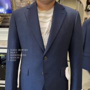 dgrie bespoke navy heavy herringbone suit dgrie 4