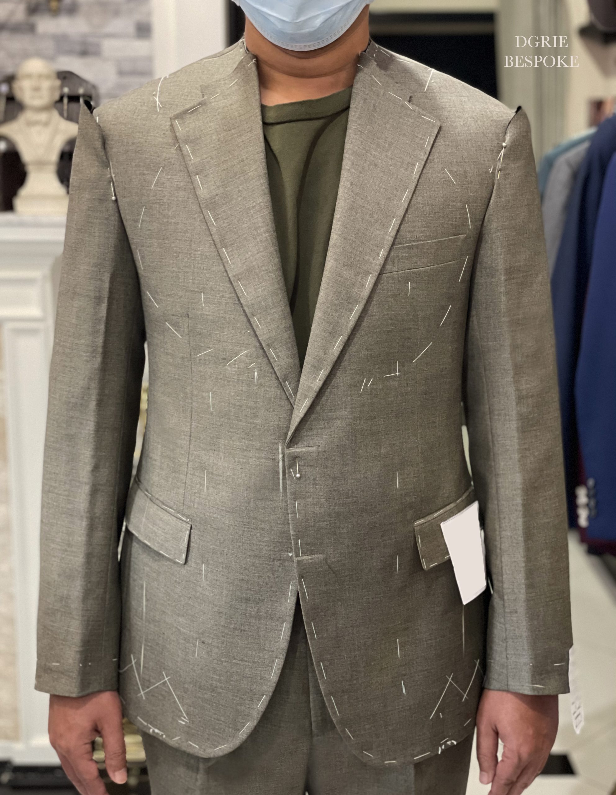 dgrie fitting browngrey single breasted suit dgrie 2