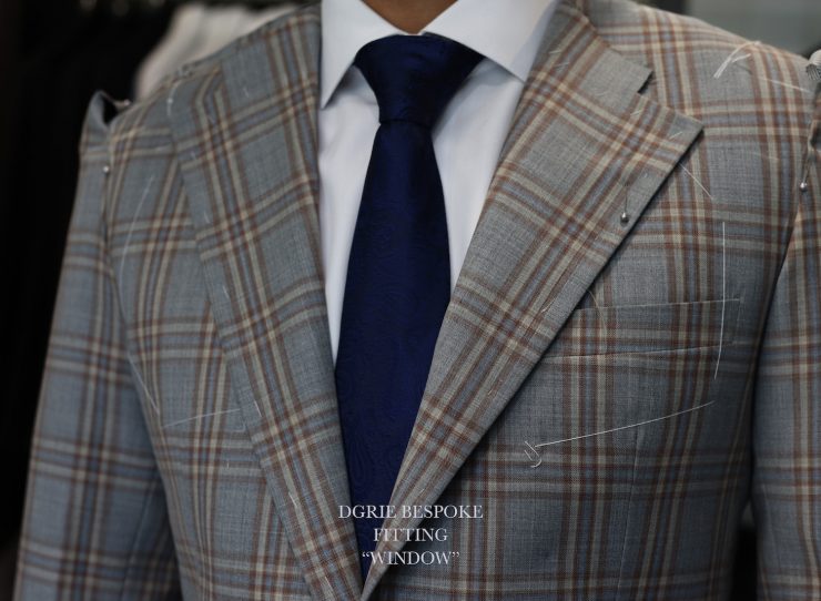 DGRIE FITTING BROWN WINDOWPANE: ตัดสูทลายตาราง 25 dgrie fitting brown windowpane dgrie 1