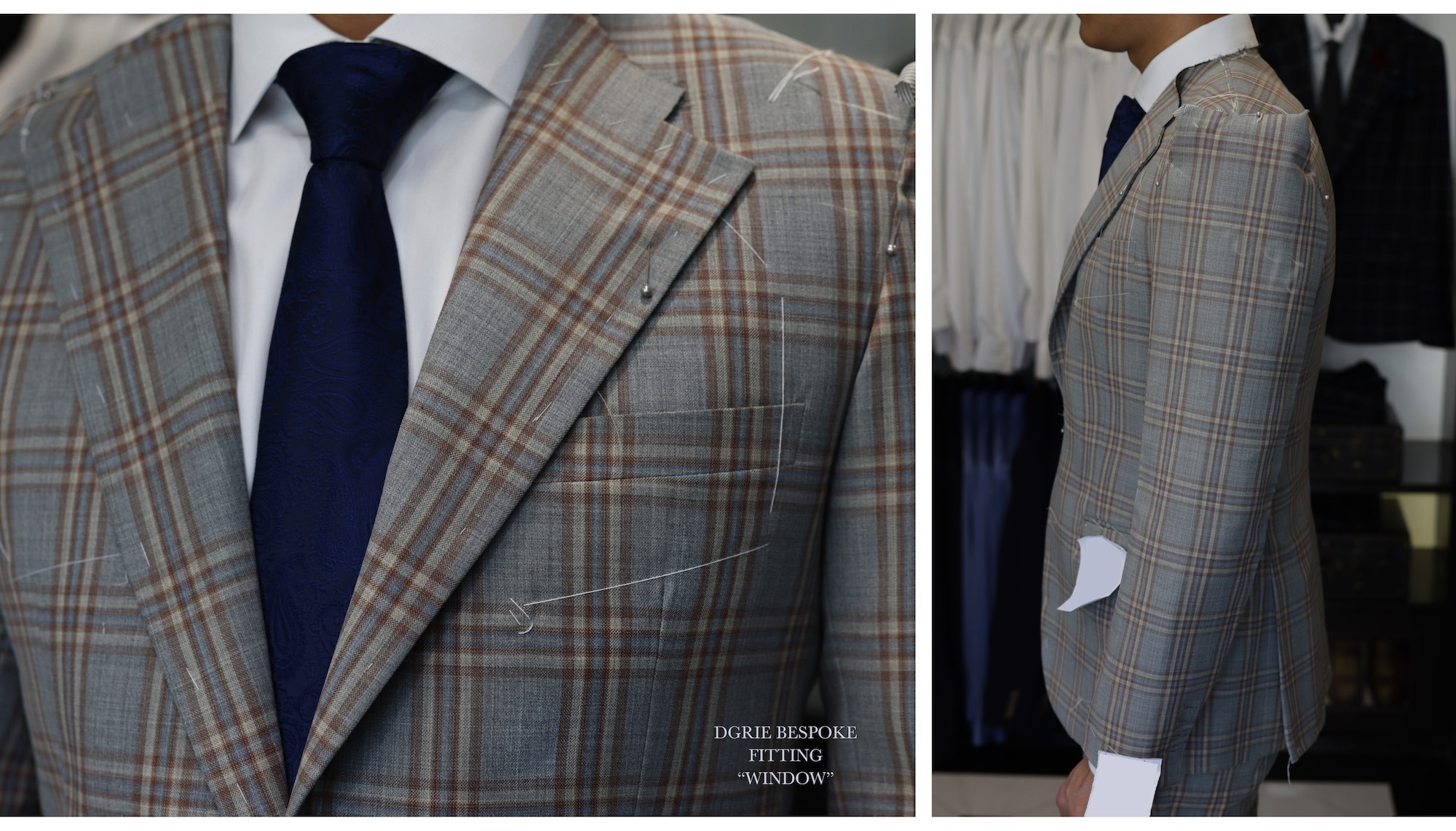 dgrie fitting brown windowpane dgrie