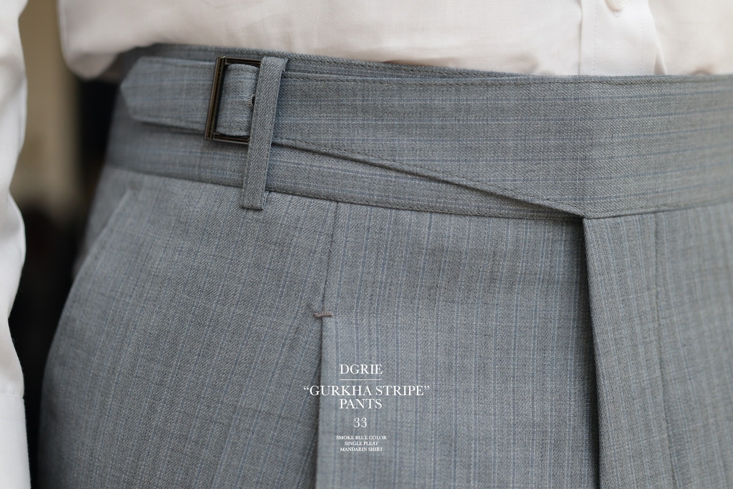 dgrie pants 33 gurkha smoke blue dgrie 1