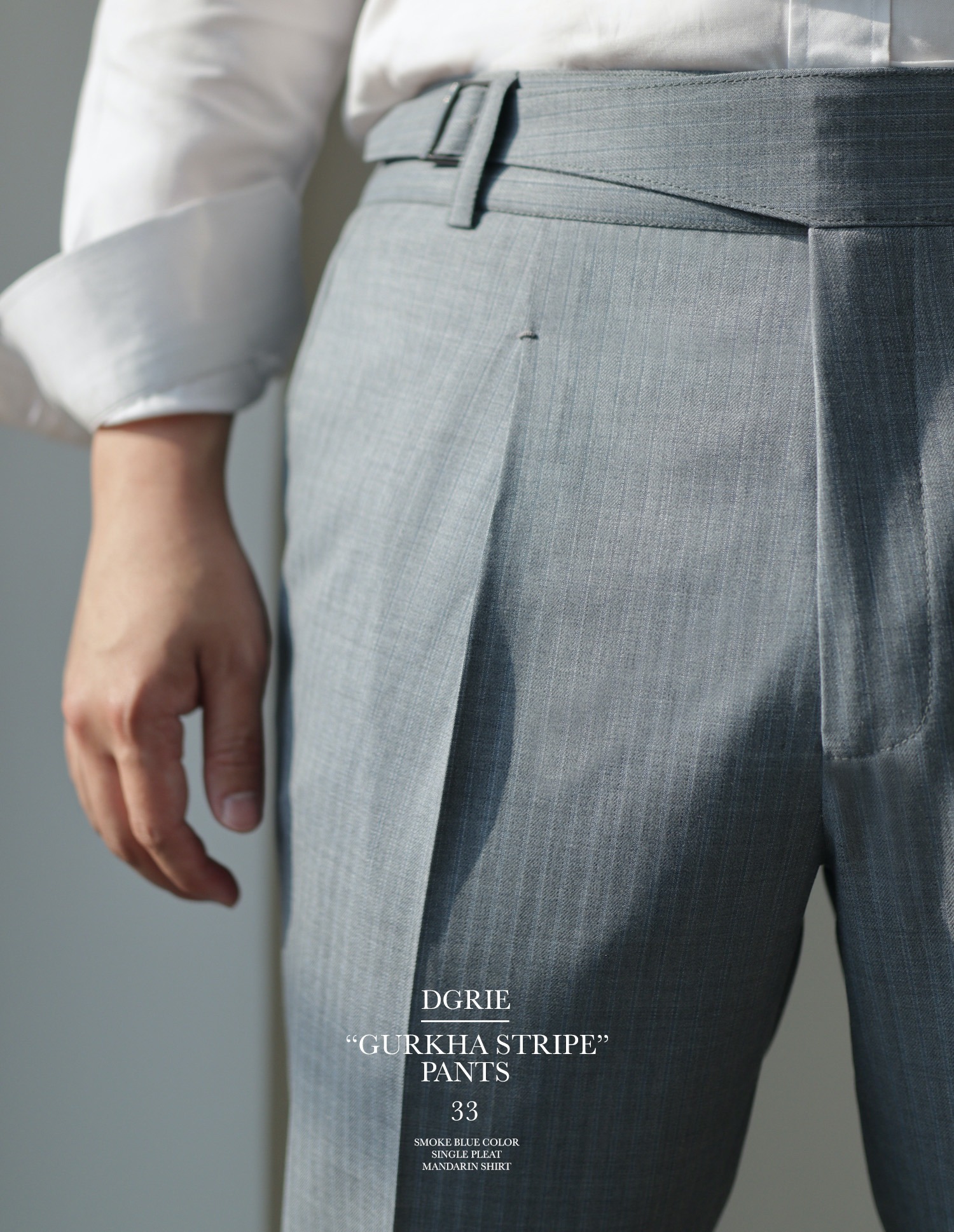 dgrie pants 33 gurkha smoke blue dgrie 10