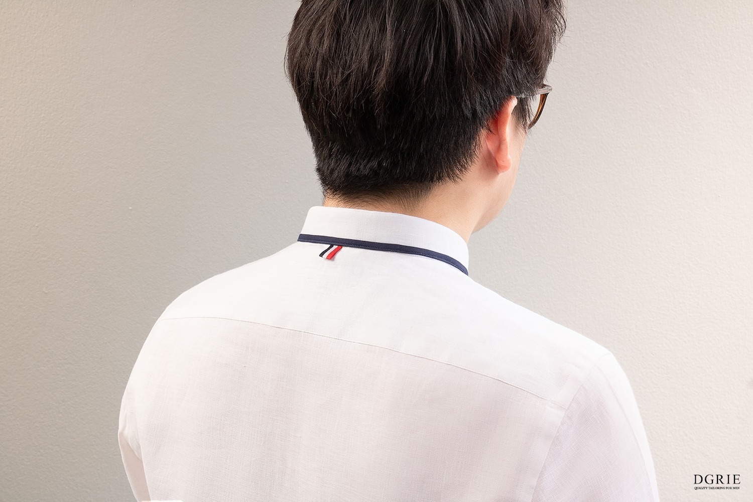 dgrie play collection white linen mandarin collar shirt dgrie 7