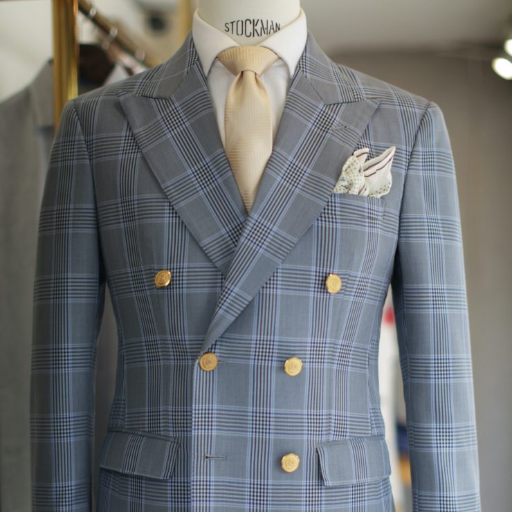 DGRIE WINDOW BLUE WITH BEIGE: ตัดสูท ด้วยคู่สี ฟ้าอ่อนและเบจ 3 dgrie window blue with beige dgrie 5