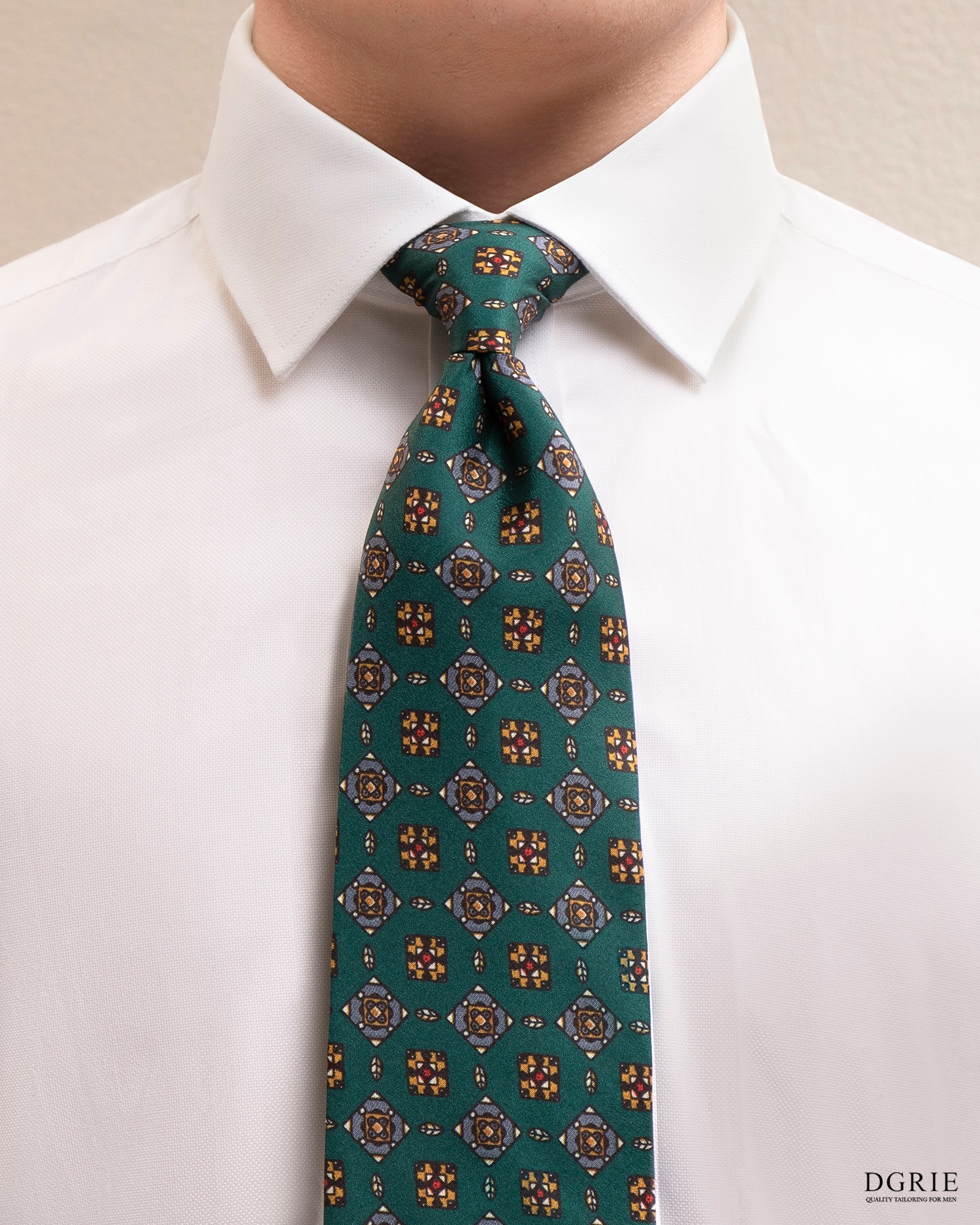 dark green art deco tie 1930 dgrie 1