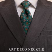 dark green art deco tie 1930 dgrie 2
