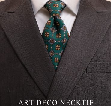 dark green art deco tie 1930 dgrie 2