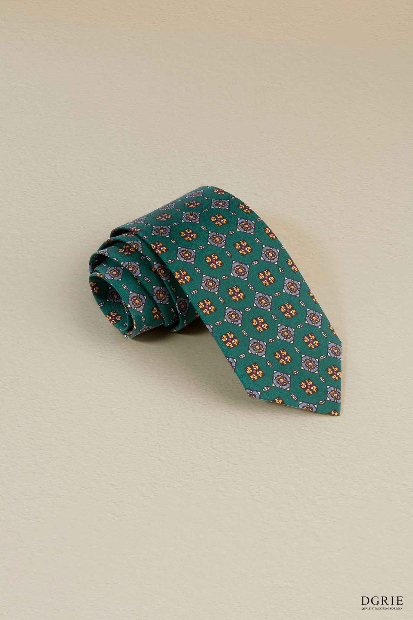 dark green art deco tie 1930 dgrie