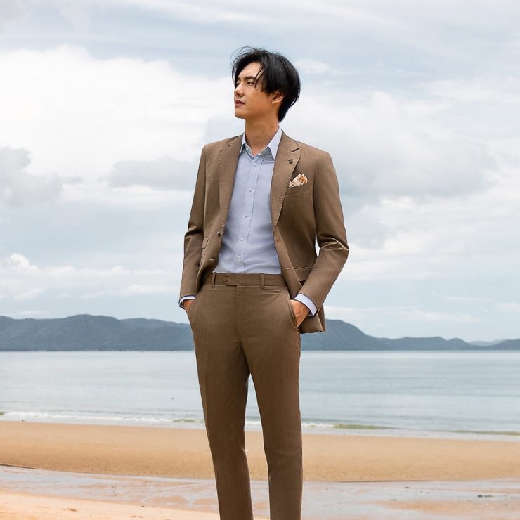 DGRIE BROWN Herringbone: ร้านตัดสูท ตัดสูทสีน้ำตาล ลายก้างปลา 16 dgrie brown herringbone dgrie 4