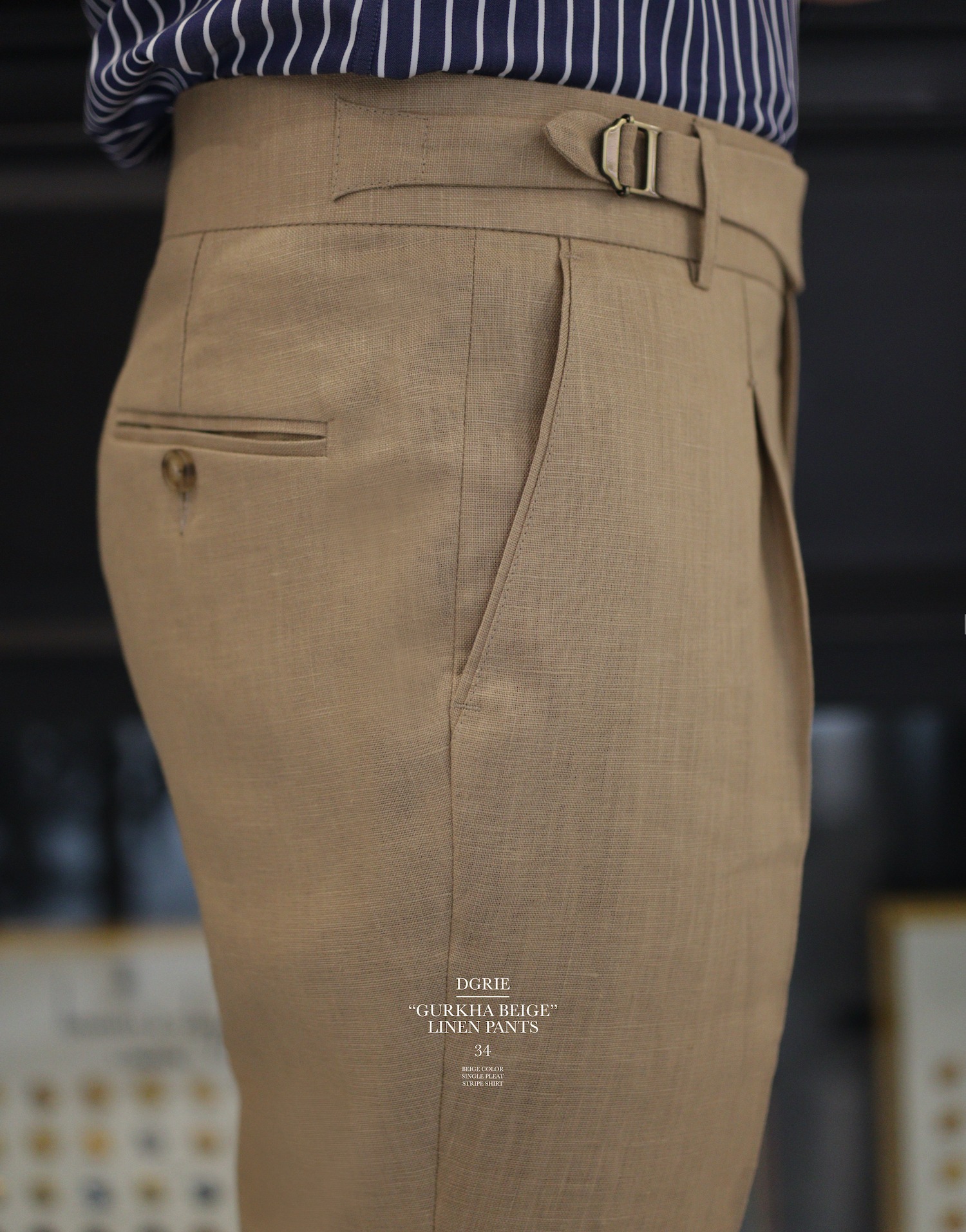 dgrie pants 34 beige gurkha linen dgrie 2 dgrie pants 34 beige gurkha linen dgrie 2