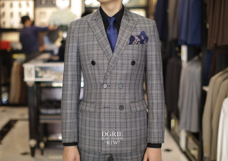 DGRIE RTW: GLEN CHECK SUITS: เสื้อสูทสำเร็จรูปกระดุม 6 เม็ด 14 dgrie rtw glen check suits 6 dgrie 5
