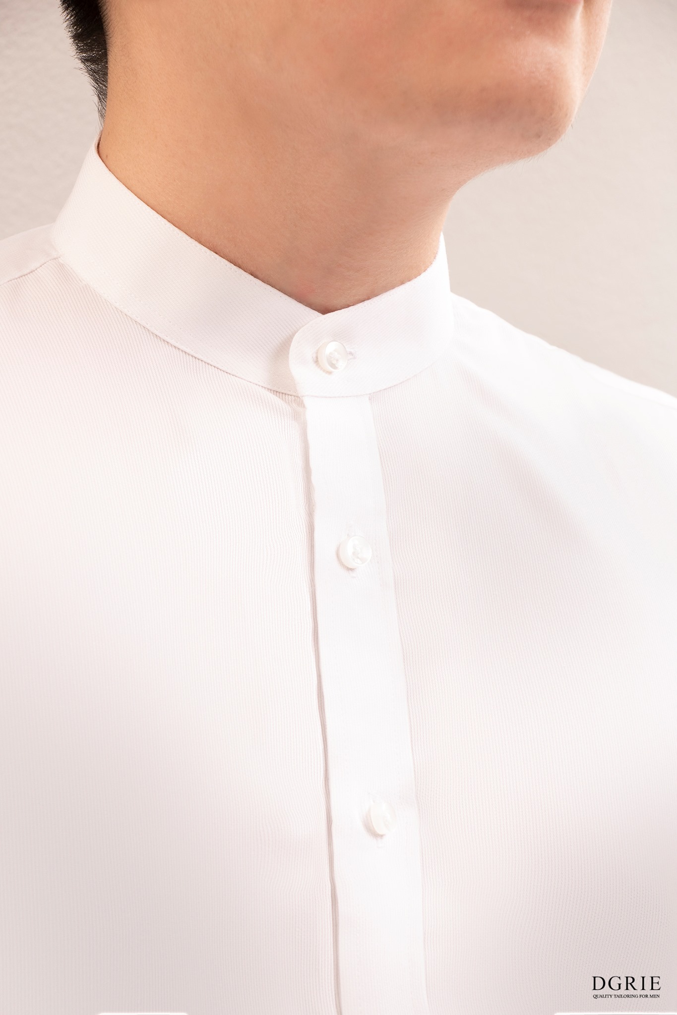 white shirt banded collar dgrie 2