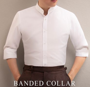 white shirt banded collar dgrie 6