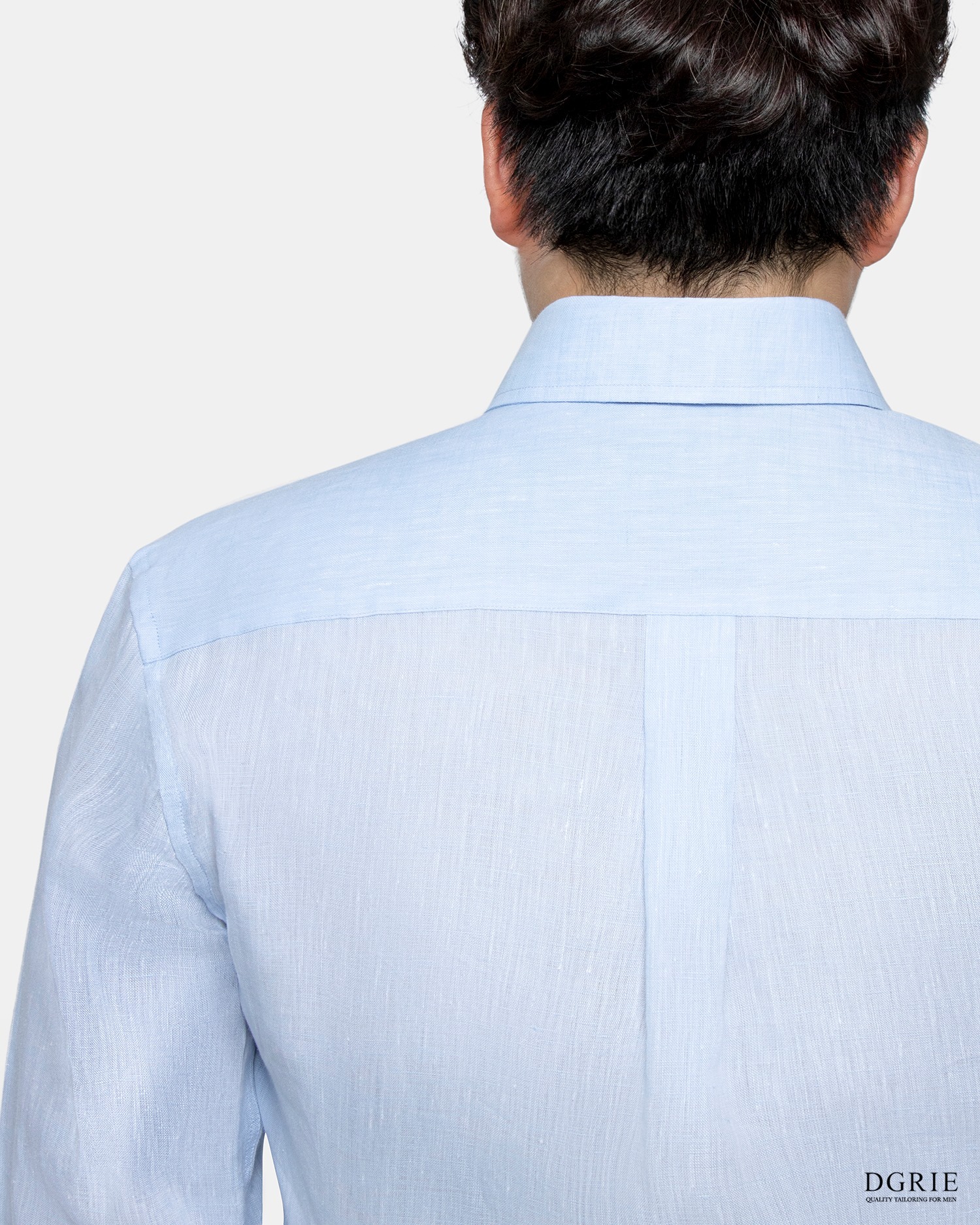 blue button down linen shirt dgrie 2