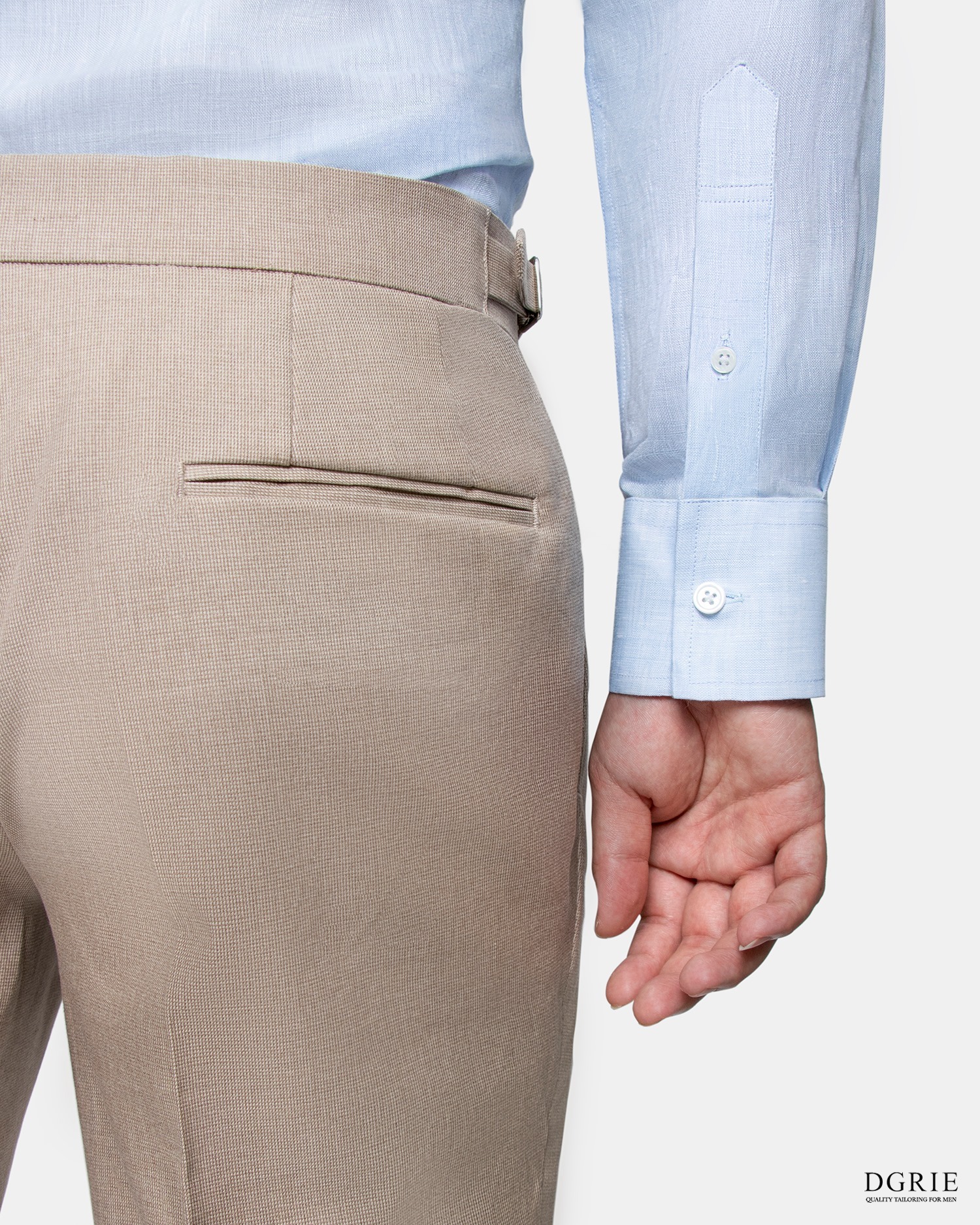 blue button down linen shirt dgrie