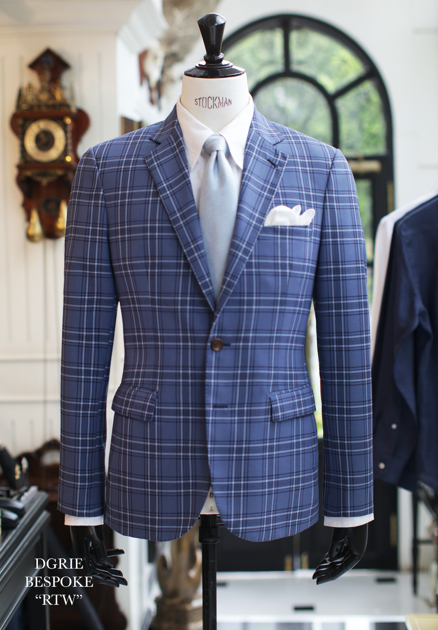 dgrie blue glen check suit dgrie