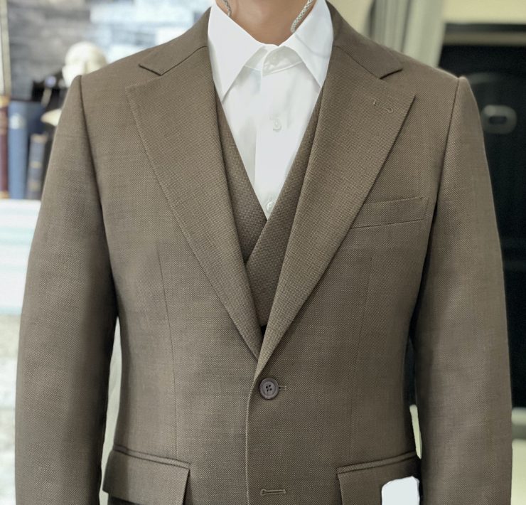 DGRIE: Brown 3 Piece Suit: ตัดสูท สีน้ำตาล 3 ชิ้น 19 dgrie brown 3 piece suit 3 dgrie 5