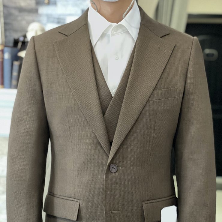 DGRIE: Brown 3 Piece Suit: ตัดสูท สีน้ำตาล 3 ชิ้น 13 dgrie brown 3 piece suit 3 dgrie 5