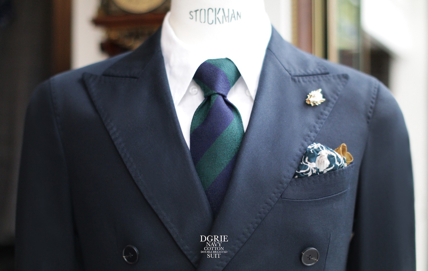dgrie navy cotton db suits dgrie 1