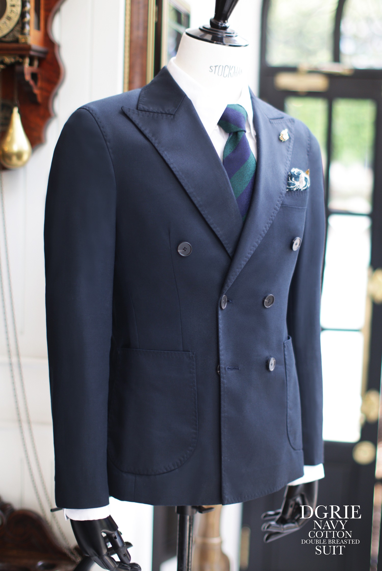 dgrie navy cotton db suits dgrie 3