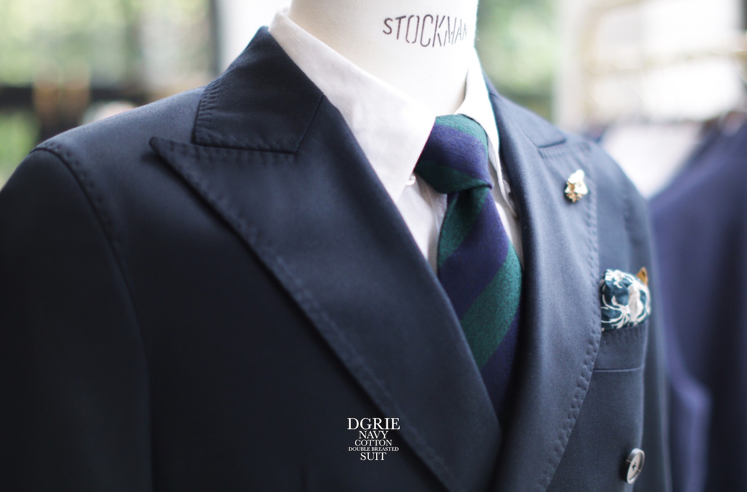 dgrie navy cotton db suits dgrie