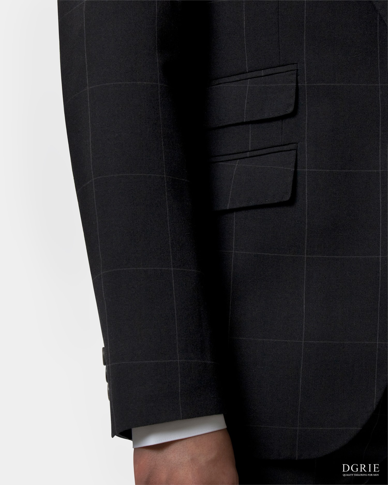 dgrie window black suit dgrie