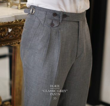 DGRIE PANTS 35: Classic Linen Grey ร้านตัดกางเกง วินเทจสีเทา 15 dgrie pants 35 classic linen grey dgrie 1