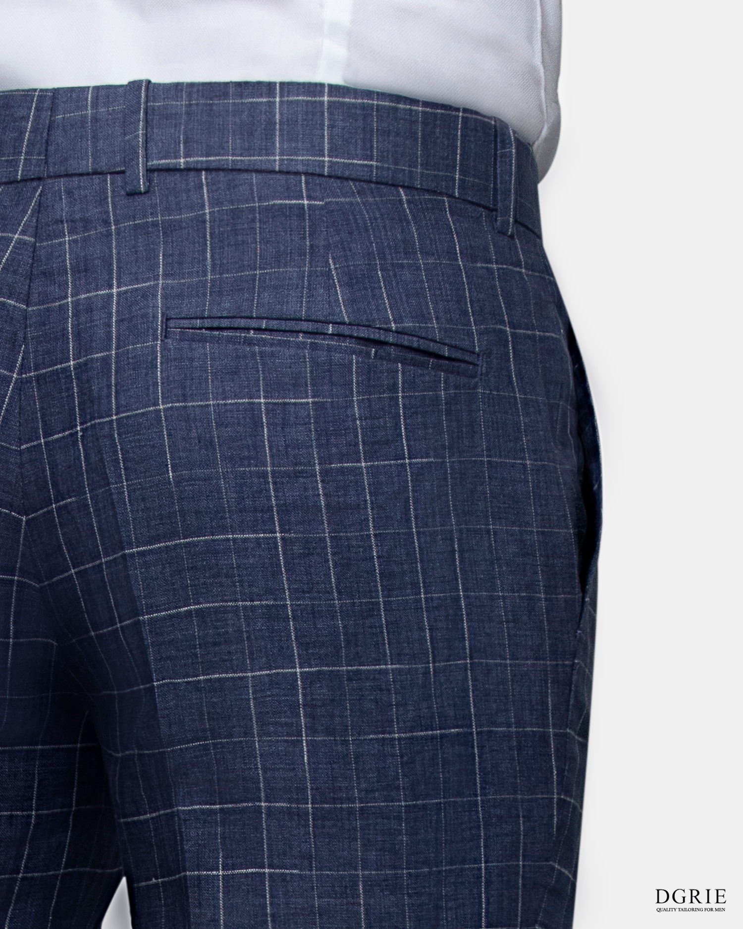 navy windowpane peak linen suit dgrie dgrie 2