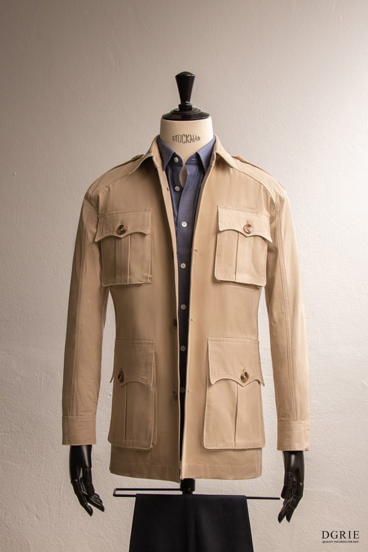 DGRIE Brown Safari Jacket - สั่งตัดเสื้อซาฟารี ตัดเสื้อซาฟารี เสื้อซาฟารี 24 dgrie brown safari jacket dgrie
