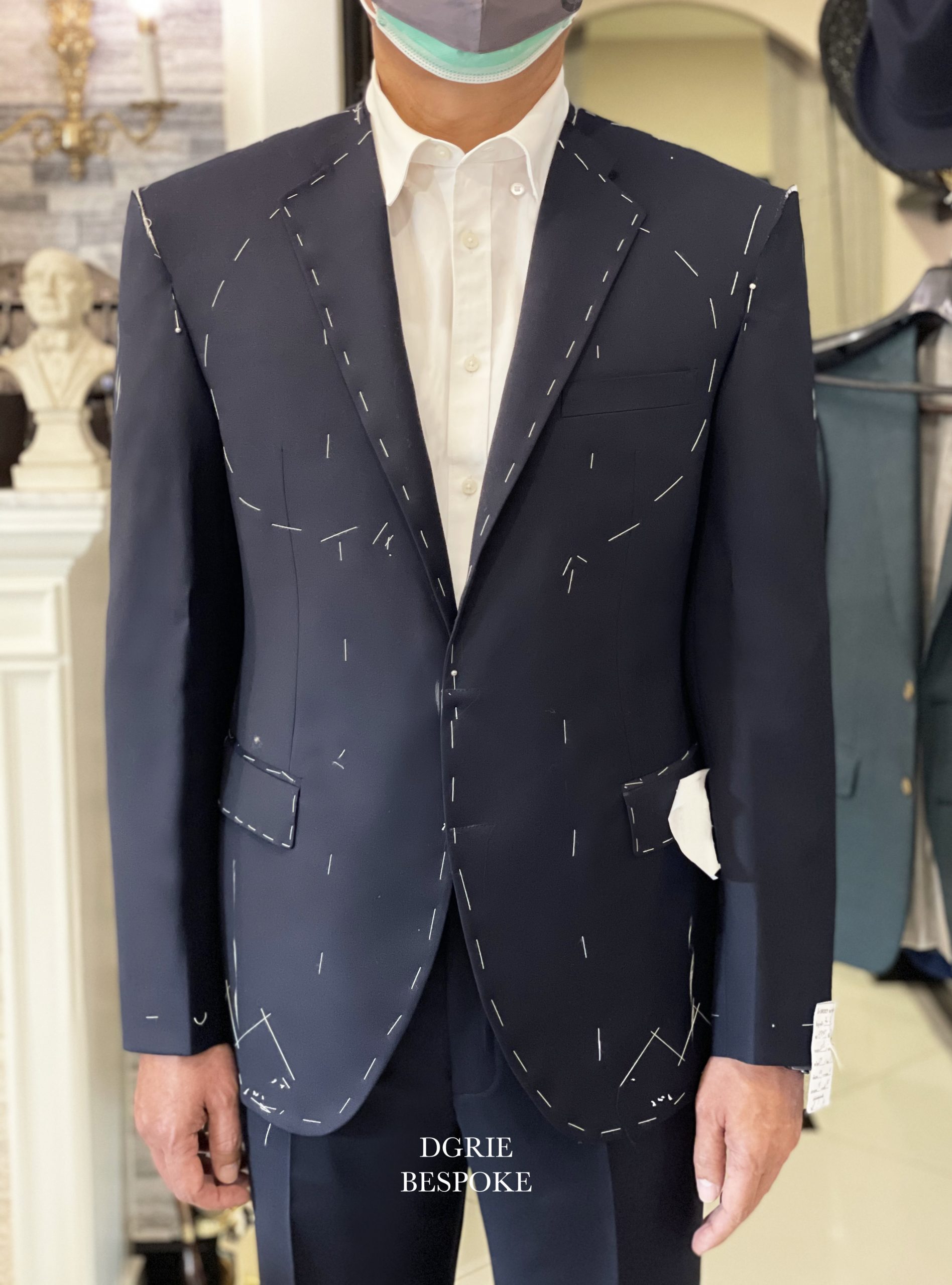 dgrie fitting classic navy suit dgrie