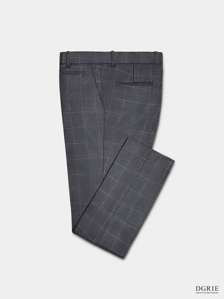 DGRIE GLEN CHECK GREY PANTS: กางเกงลายตารางสีเทา 17 dgrie glen check grey pants dgrie 3