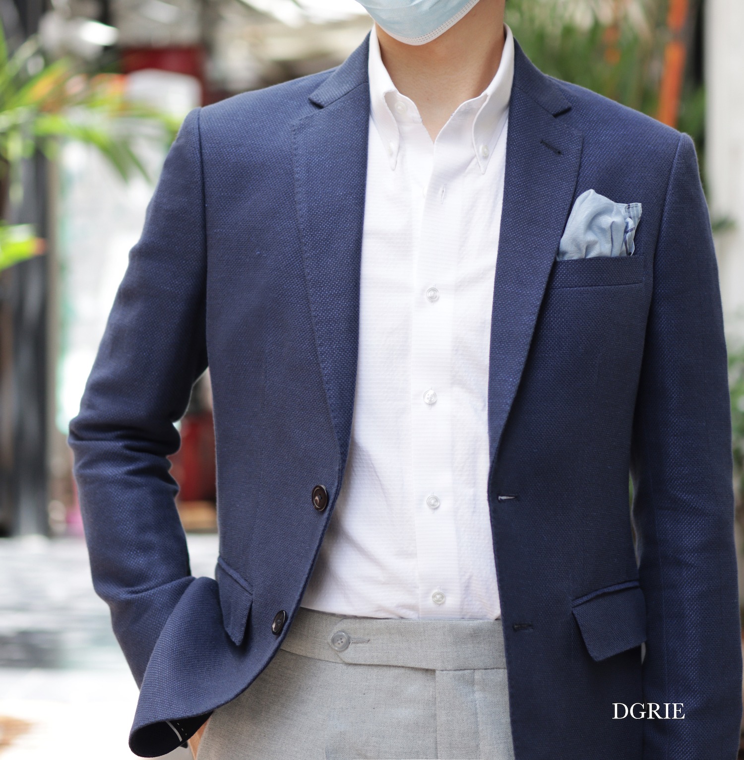 dgrie sale 50 navy texture cotton wool dgrie 3