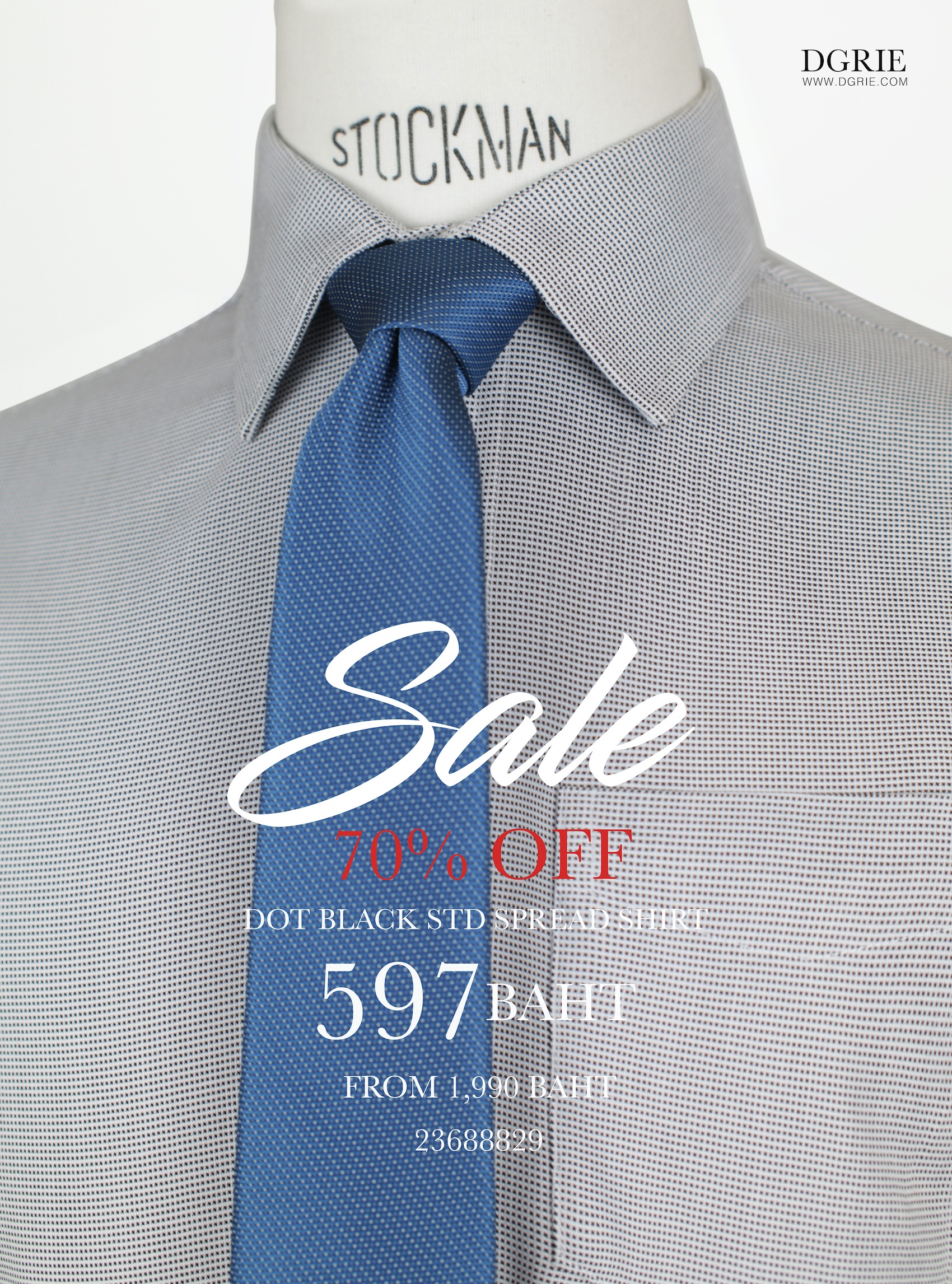 dgrie sale 70 dot black blue spread collar dgrie 2