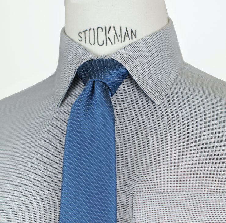 DGRIE SALE 70%: DOT Black & Blue Spread Collar: เสื้อเชิ้ตลายจุด เชิ้ตทำงาน 22 dgrie sale 70 dot black blue spread collar dgrie 5