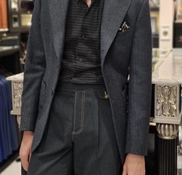 dgrie tanos dark navy wool denim pants dgrie 1