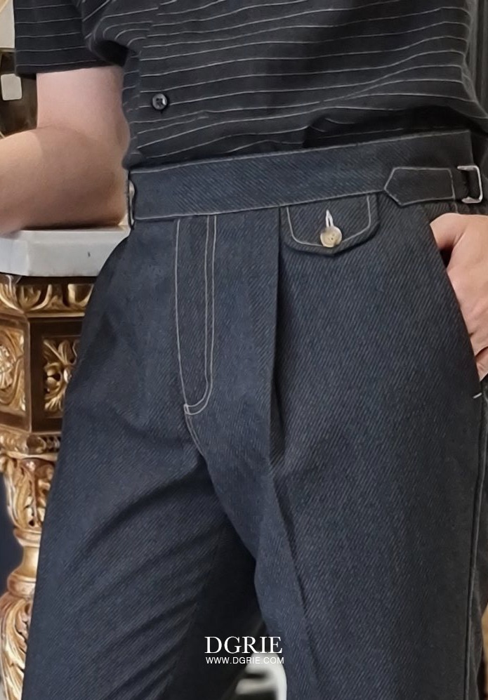 dgrie tanos dark navy wool denim pants dgrie 2