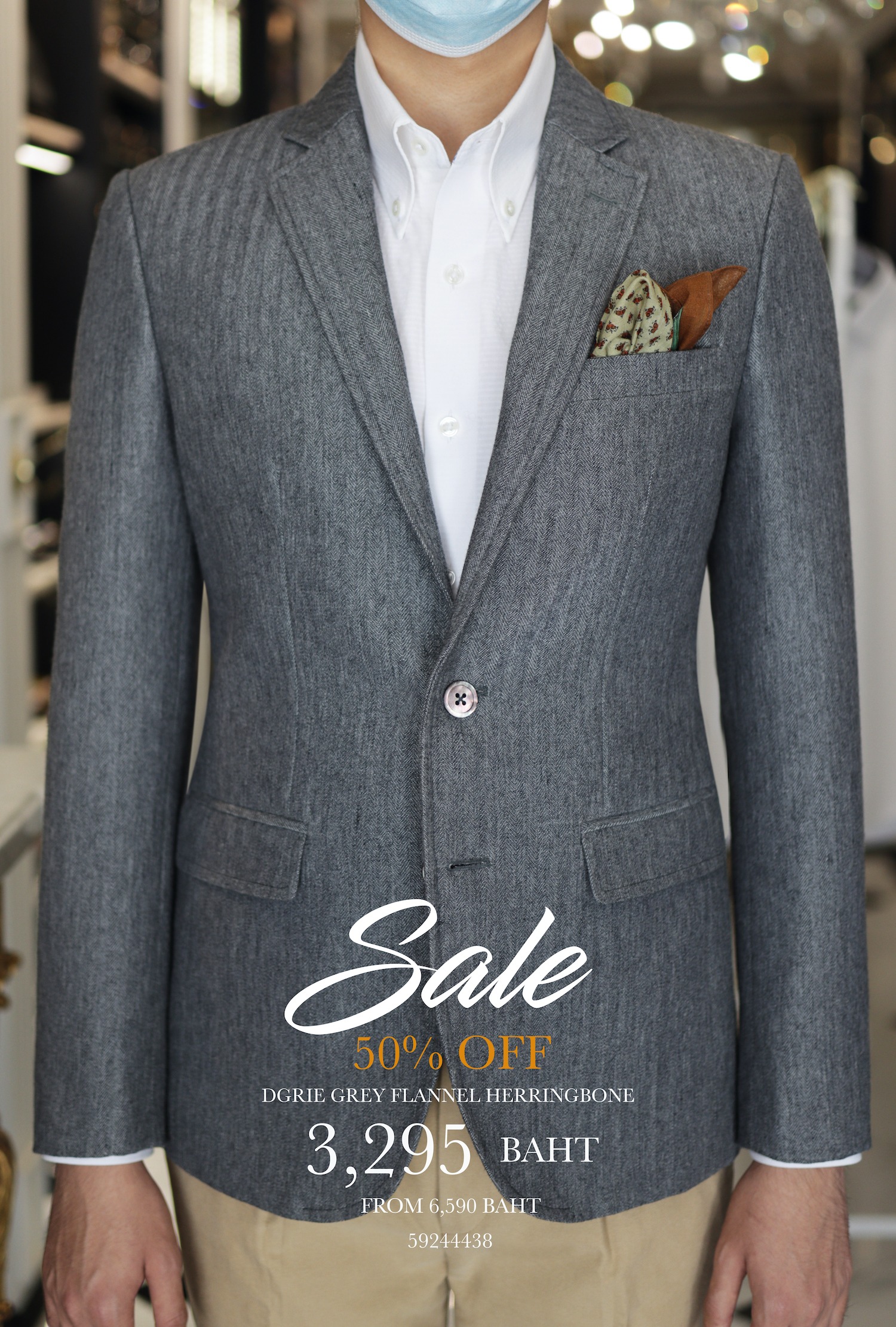 dgrir sale 50 flannel herring bone suit dgrie 1