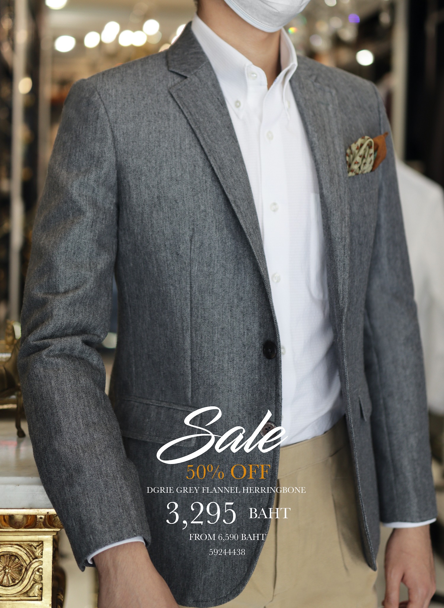 dgrir sale 50 flannel herring bone suit dgrie 2