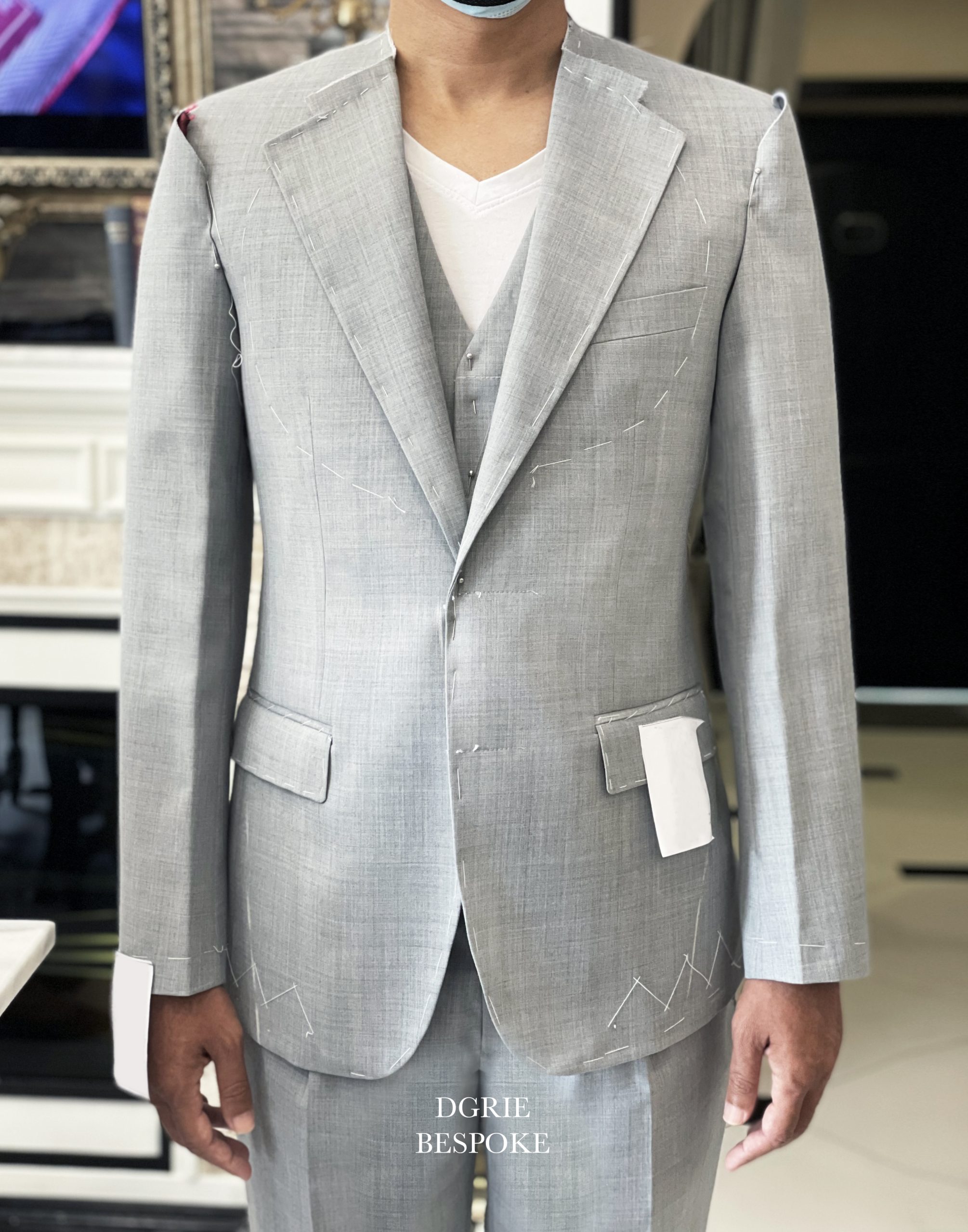 dgrie fitting grey 3 piece suits dgrie 2