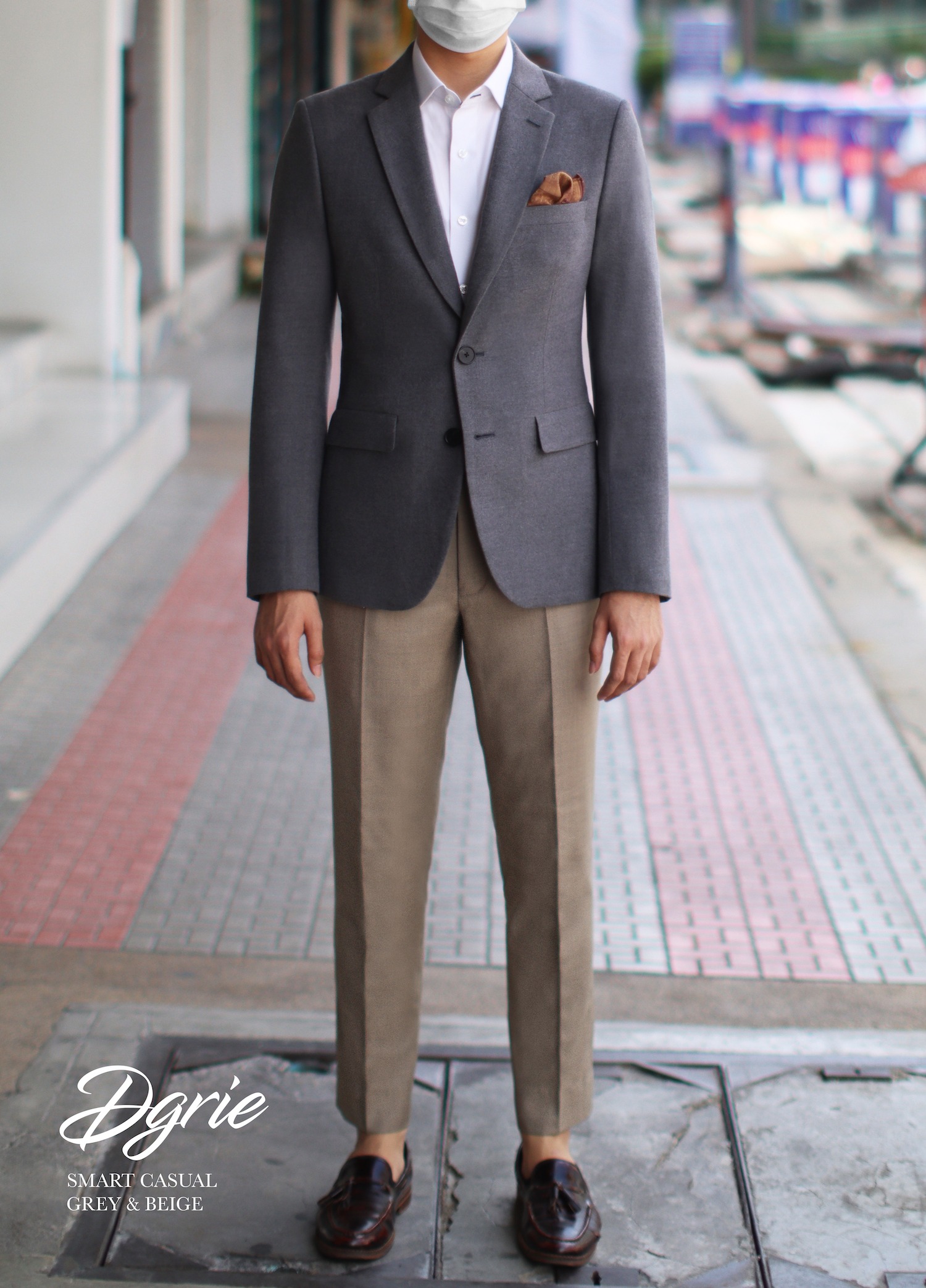 dgrie sale smart casual grey beige dgrie 1