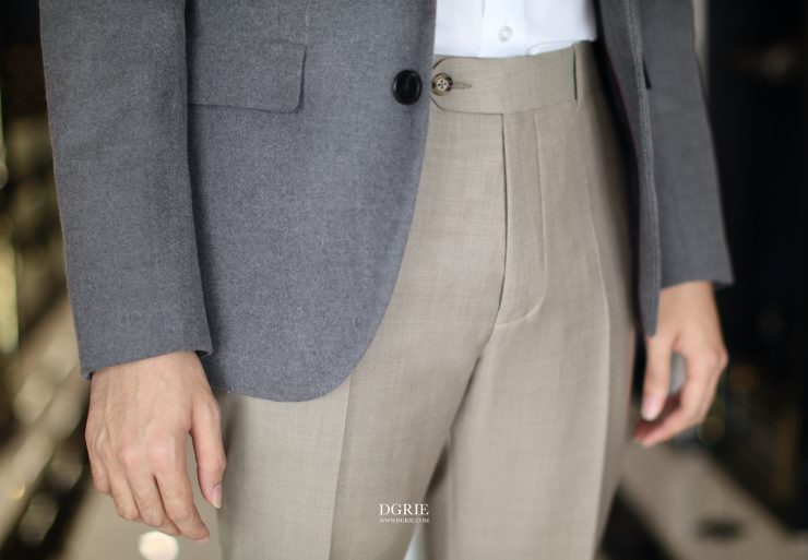 50% OFF - Ceasar Beige Wool Pants: กางเกงสีเบจ ที่ต้องมีติดตู้ 12 dgrie save set smart casual grey beige dgrie