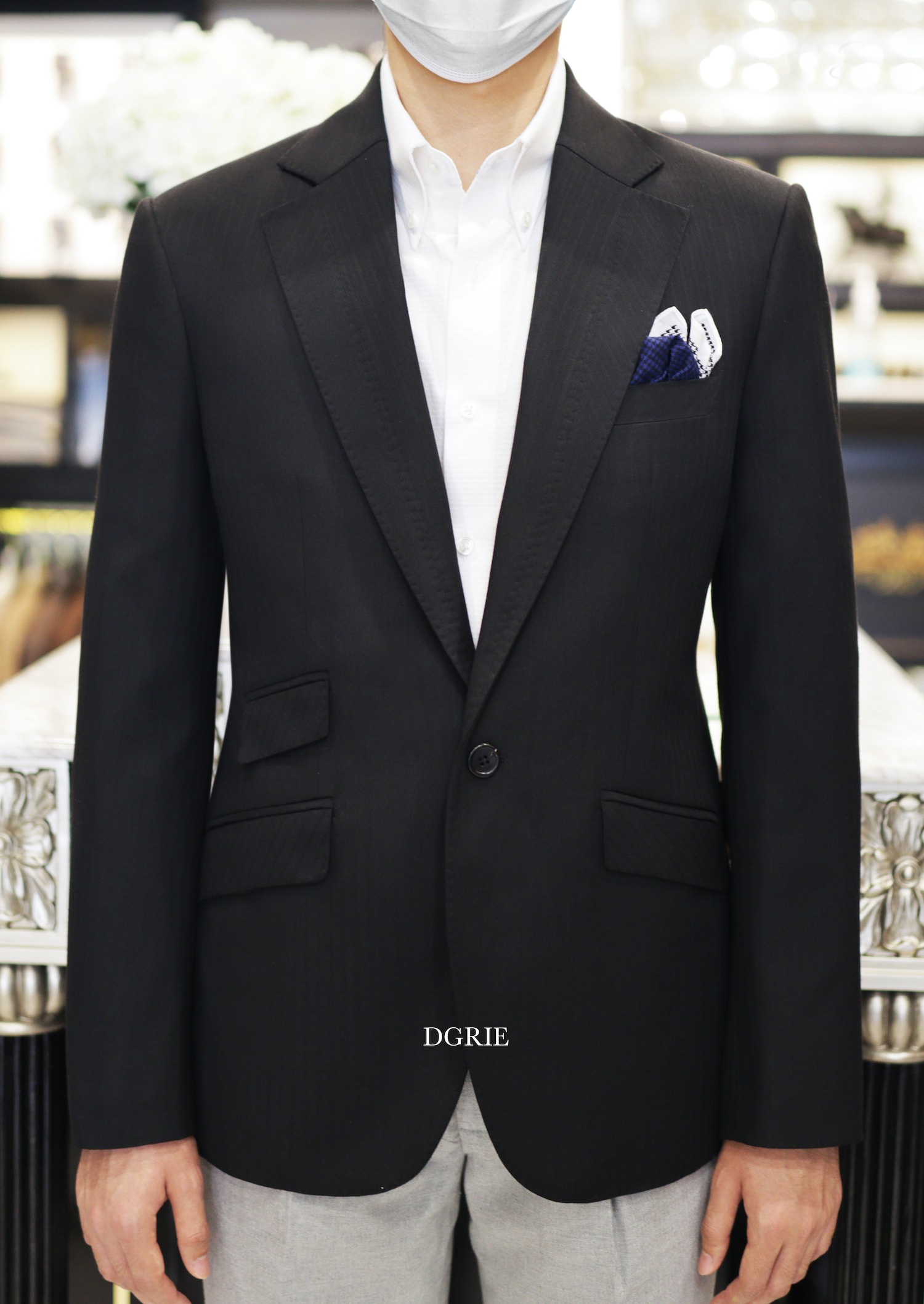 dgrie stripe 2 tone black dgrie 1