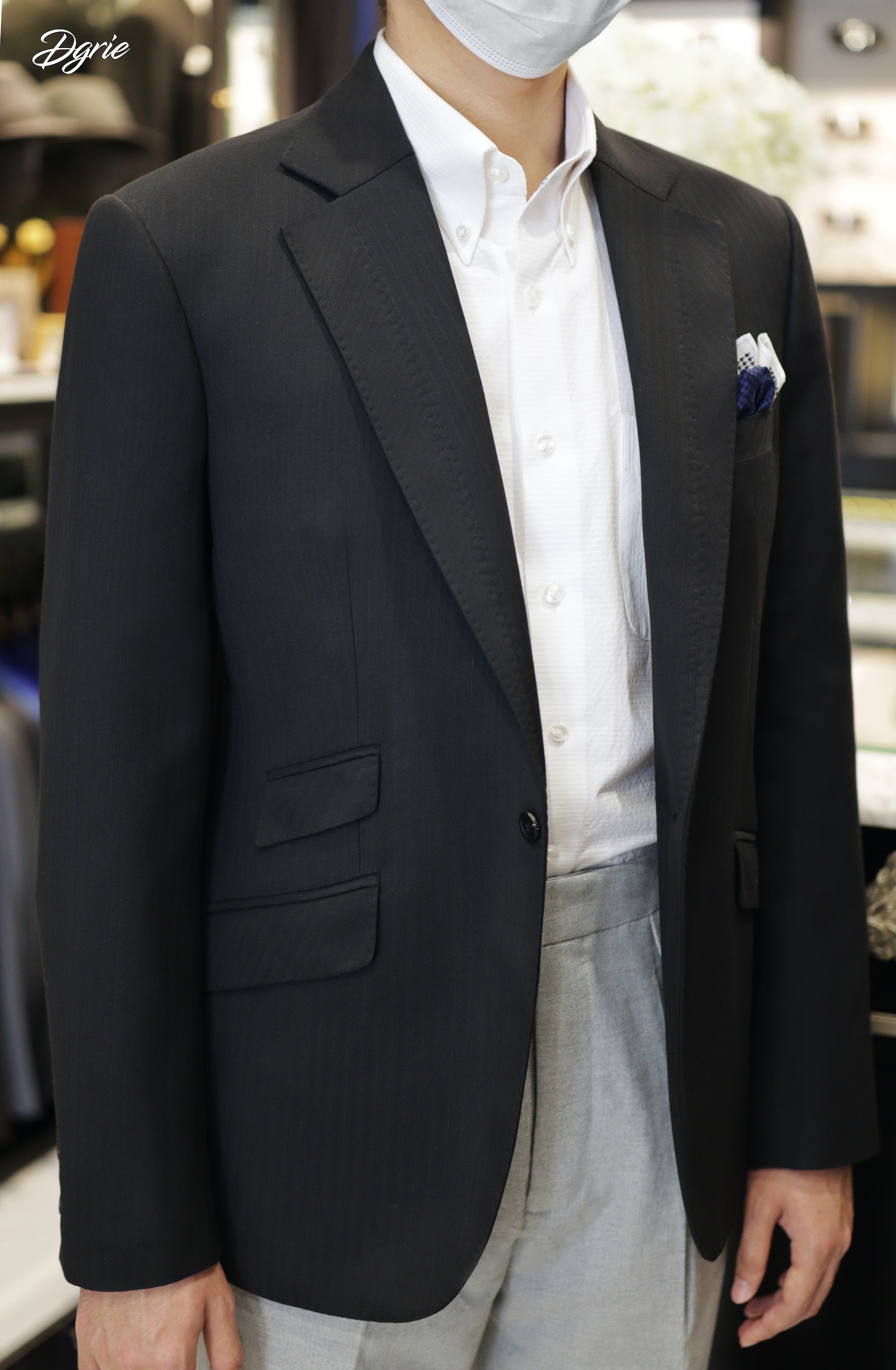 dgrie stripe 2 tone black dgrie 3