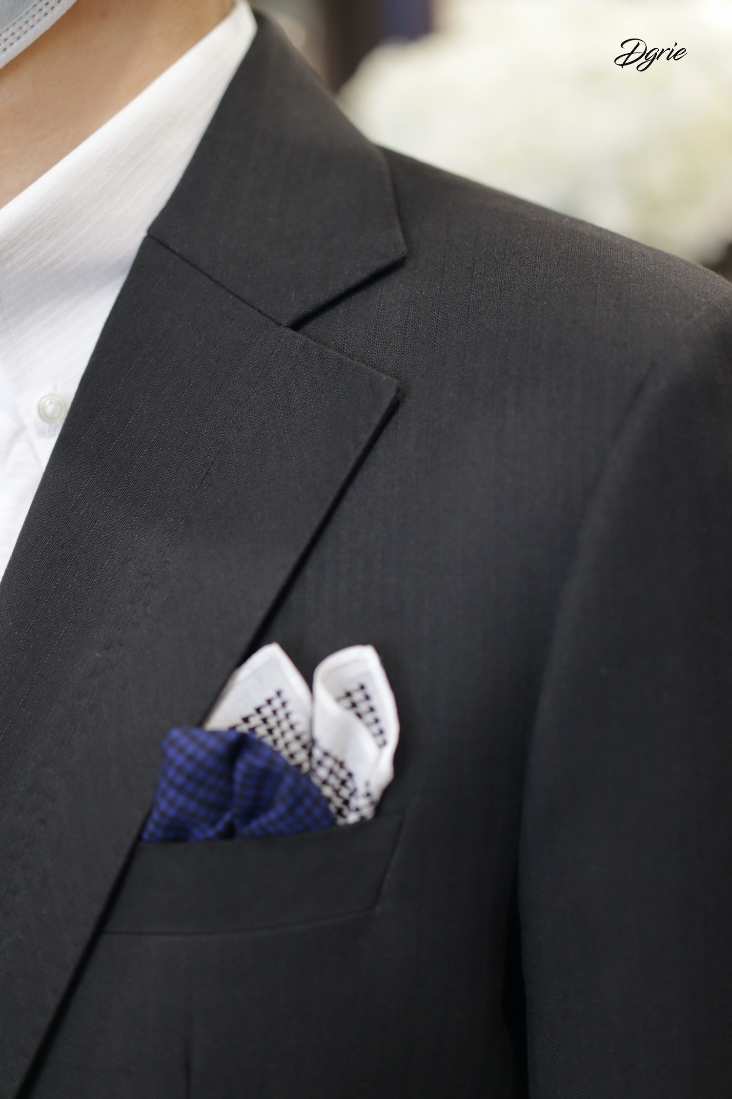 dgrie stripe 2 tone black dgrie