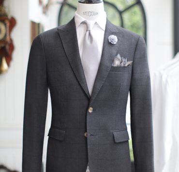 DGRIE WINDOW GREY SUMMER FLANNEL: ตัดสูทผ้าวูล คลาสสิค สีเทา 15 dgrie window grey summer flannel dgrie 5