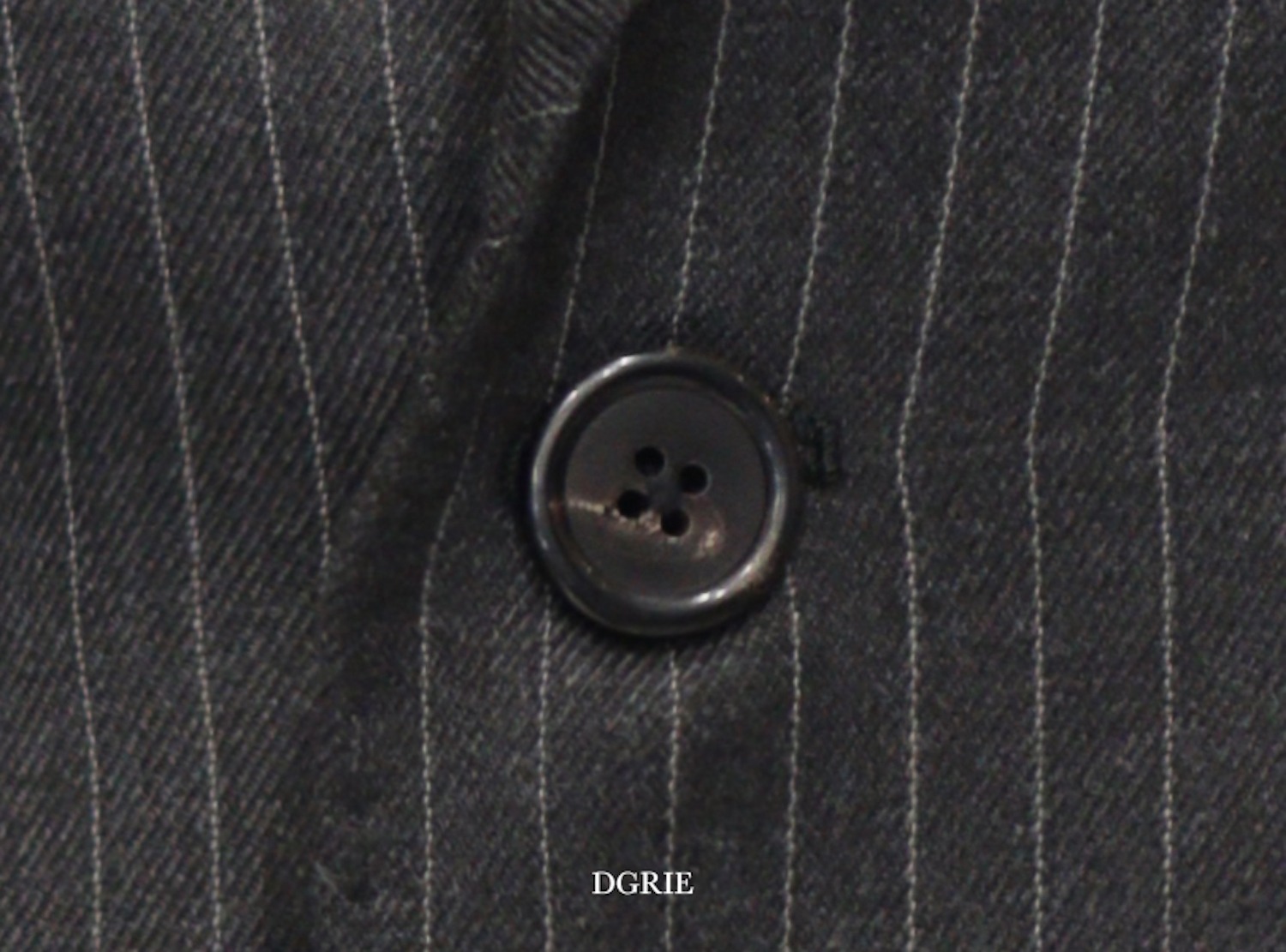 grey pinstipe jacket hand made dgrie