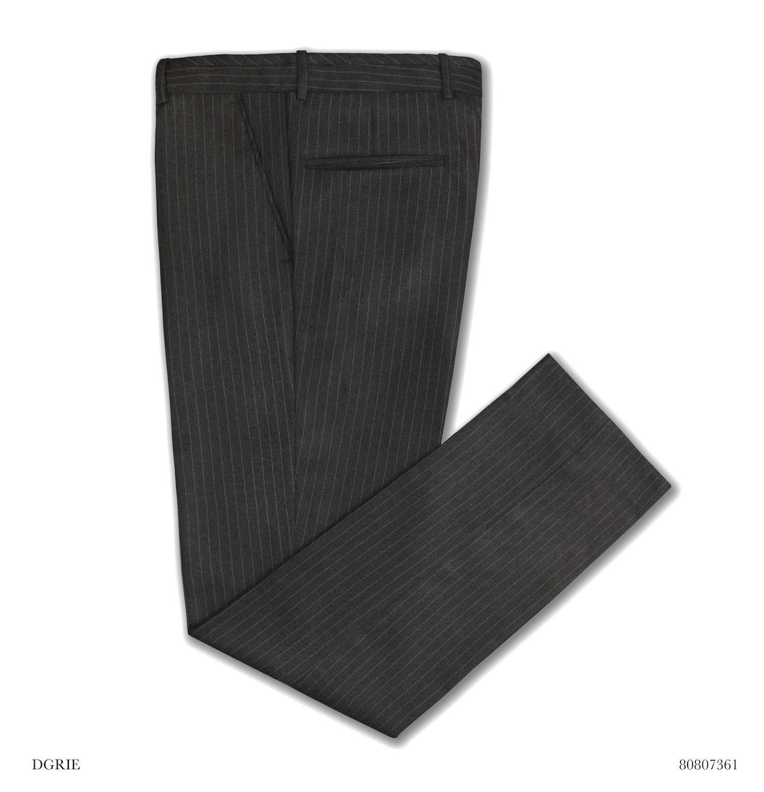 grey pinstipe suit hand made dgrie 3