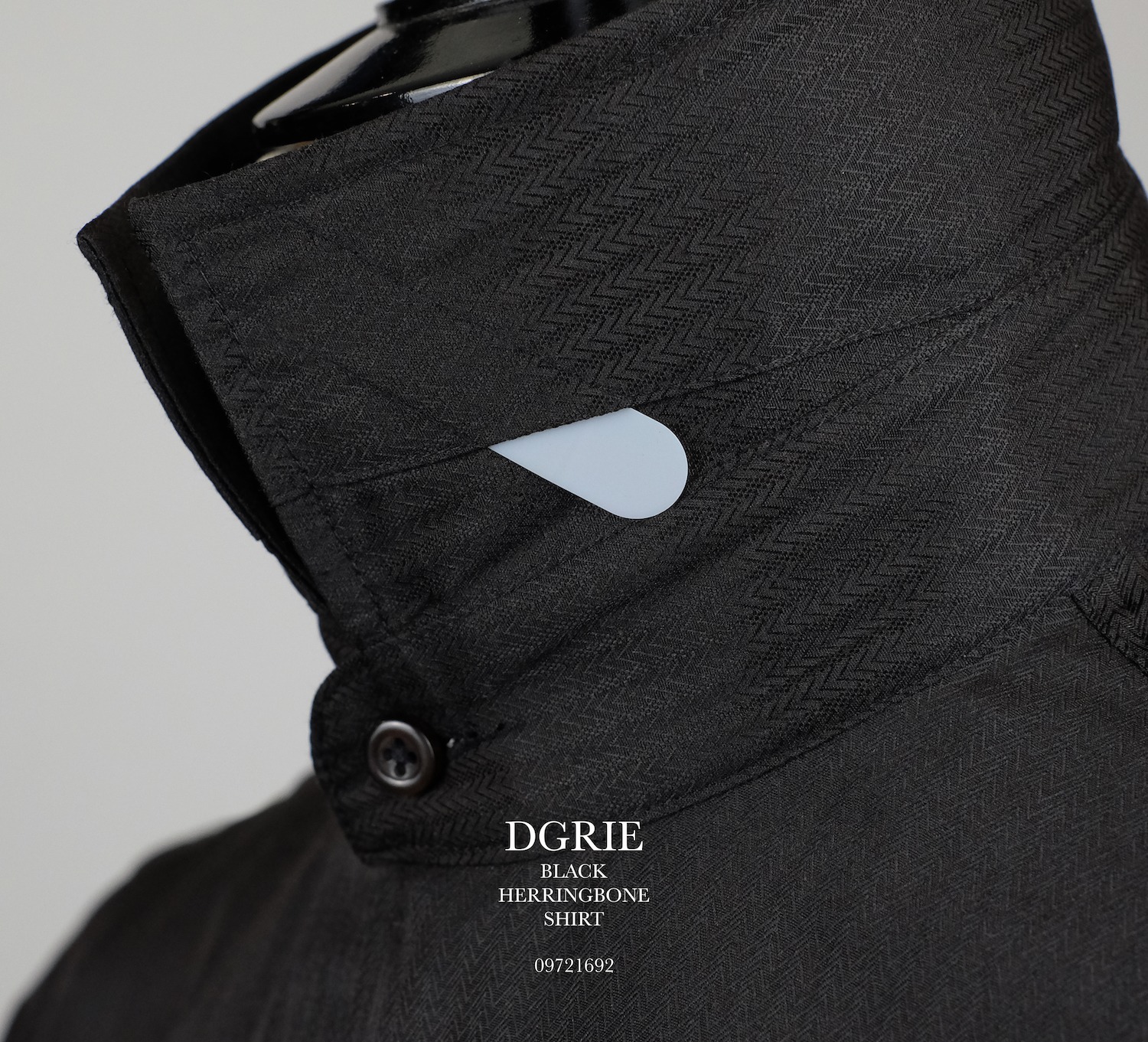sale 70 off navy black herringbone shirt dgrie 1